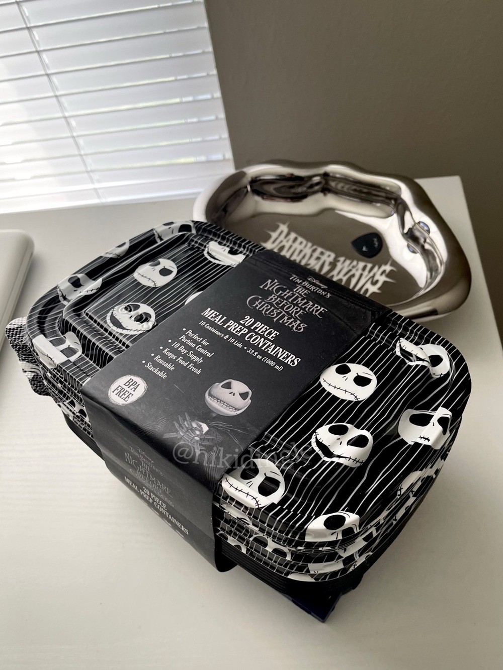 NEW Nightmare Before Christmas Jack Skelington Food storage Meal Prep Containers